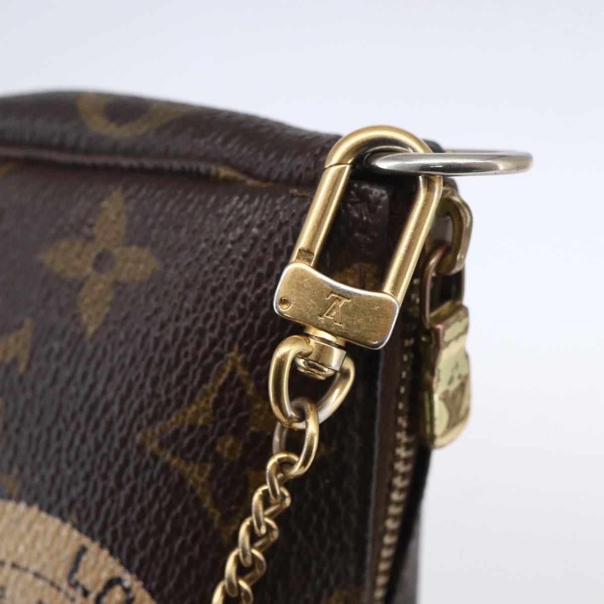 Louis Vuitton Pochette Accessoires Limited Edition Monogram Canvas, BROWN, CANVAS, Clutche & pouche