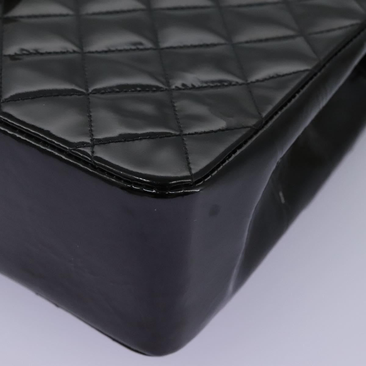 Chanel CC Turnlock Top Handle Flap Bag Patent leather, BLACK, PATENT_LEATHER, Handbag