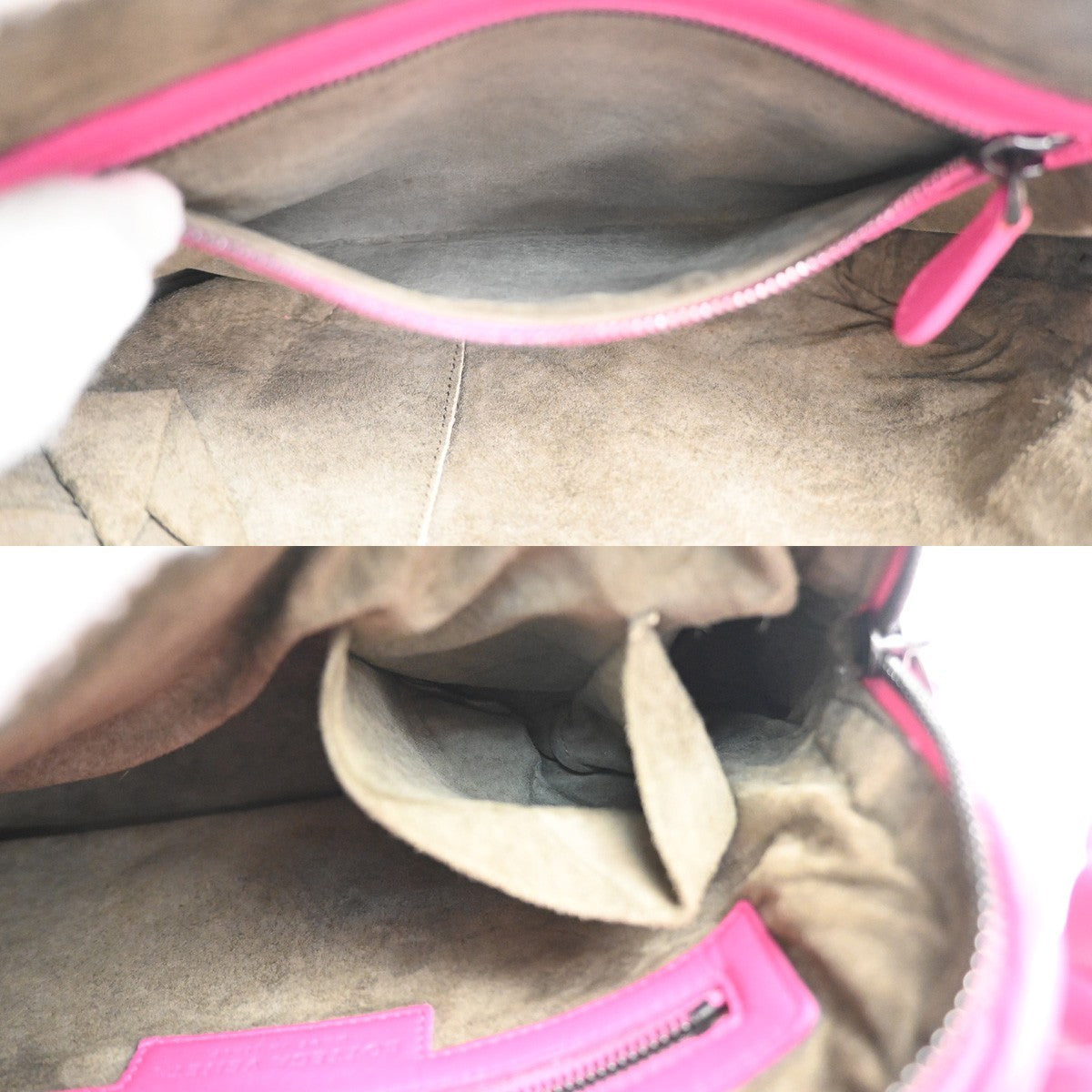 Bottega Veneta Nodini Crossbody Bag Intrecciato Nappa, PINK, LEATHER, Shoulder bag