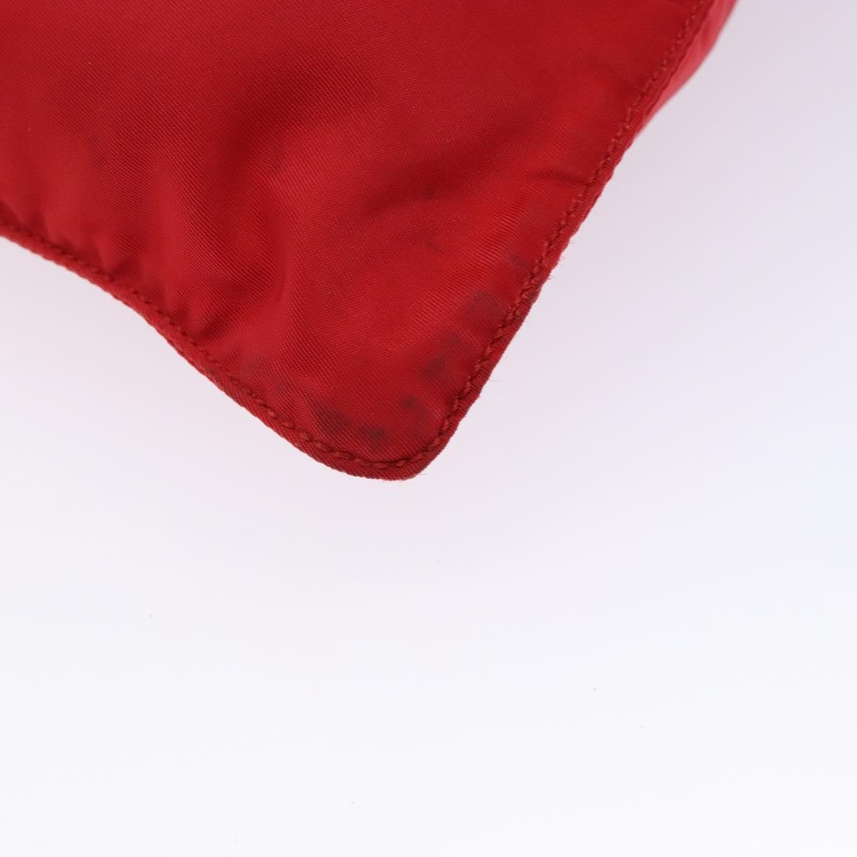 Prada Flat Messenger Bag Tessuto, RED, NYLON, Crossbody bag
