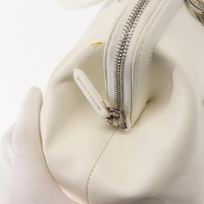 Christian Dior Vintage Handbag Leather, WHITE, LEATHER, Handbag