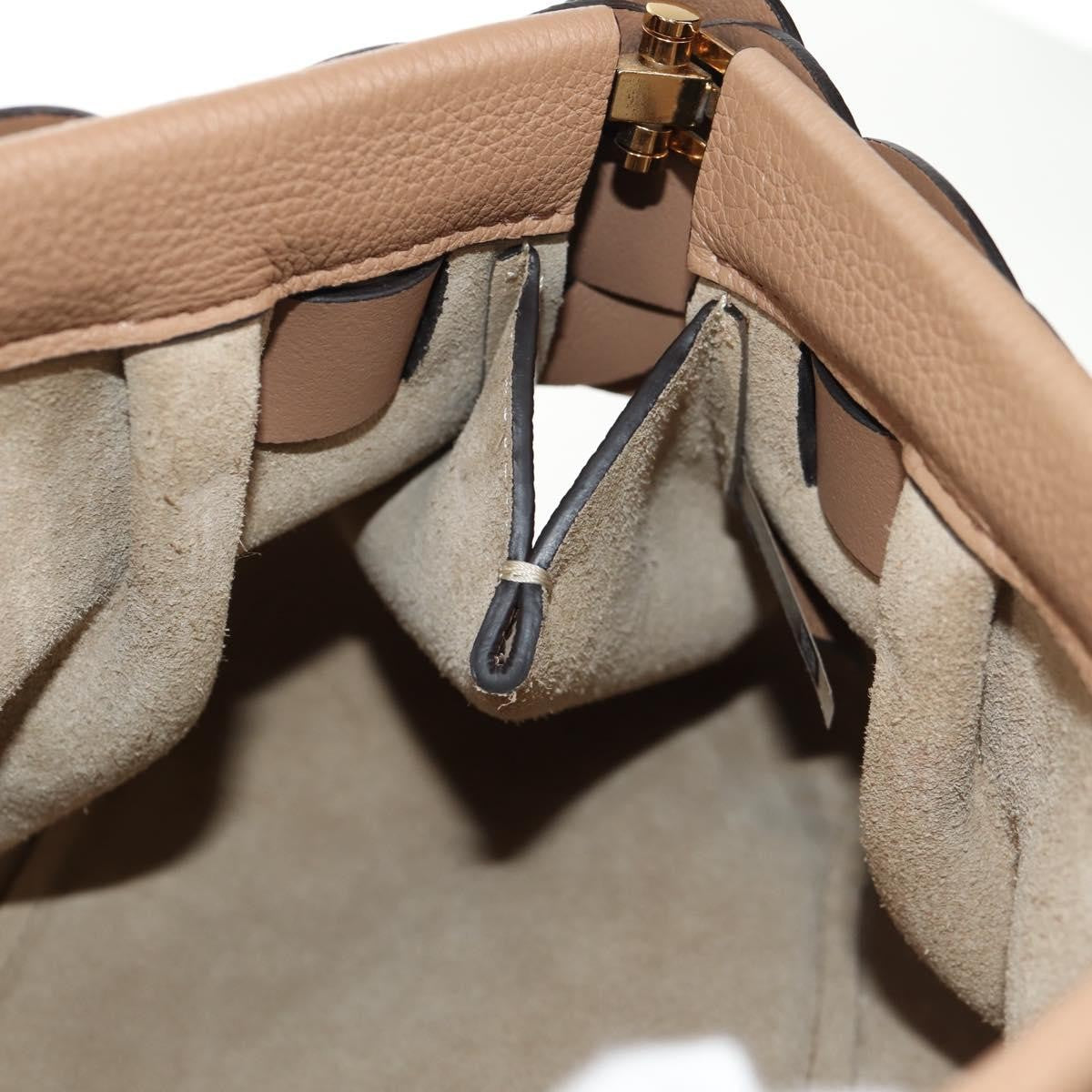 Chloe Darryl Clutch Leather, BEIGE, LEATHER, Clutche & pouche