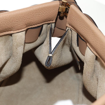 Chloe Darryl Clutch Leather, BEIGE, LEATHER, Clutche & pouche