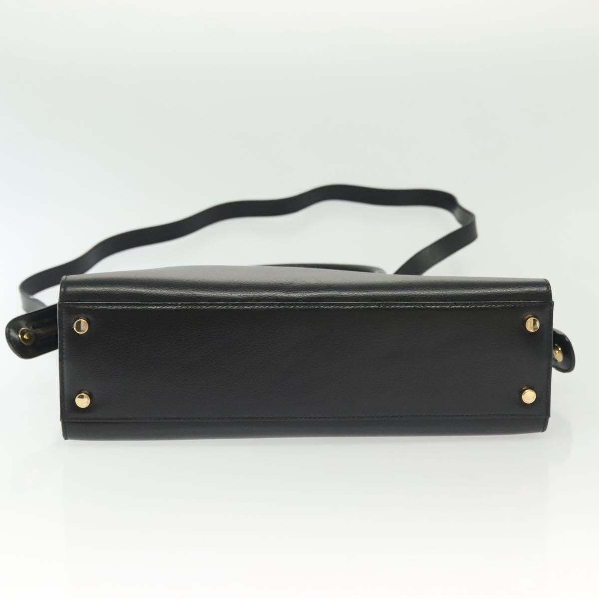 Salvatore Ferragamo Convertible Dome Gancini Leather, BLACK, LEATHER, Handbag