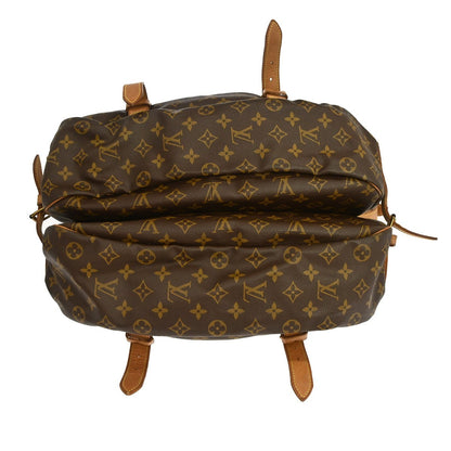 Louis Vuitton Saumur Handbag Monogram Canvas, Brown, Canvas, Shoulder Bag