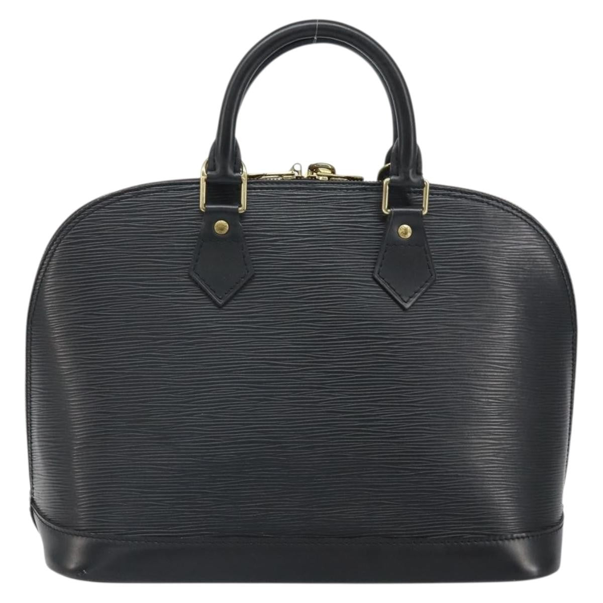 Louis Vuitton Alma Handbag Epi Leather, BLACK, LEATHER, Handbag