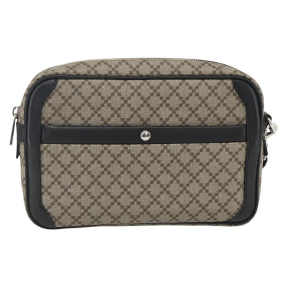 Gucci Wristlet Clutch Diamante Canvas, BEIGE, PVC, Clutche & pouche
