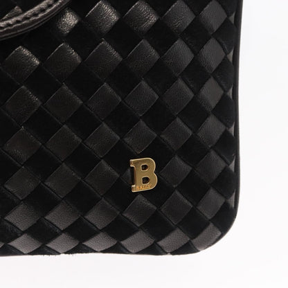 Bally Vintage Handbag Leather, BLACK, LEATHER, Handbag