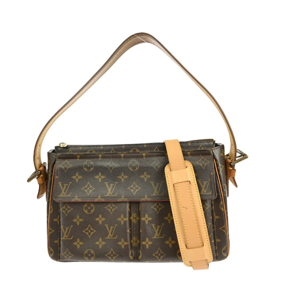 Louis Vuitton Viva Cite Handbag Monogram Canvas, BROWN, CANVAS, Handbag