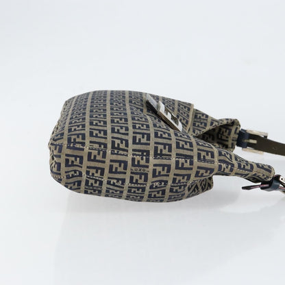 Fendi Vintage Hobo Zucchino Canvas, NAVY, CANVAS, Shoulder bag