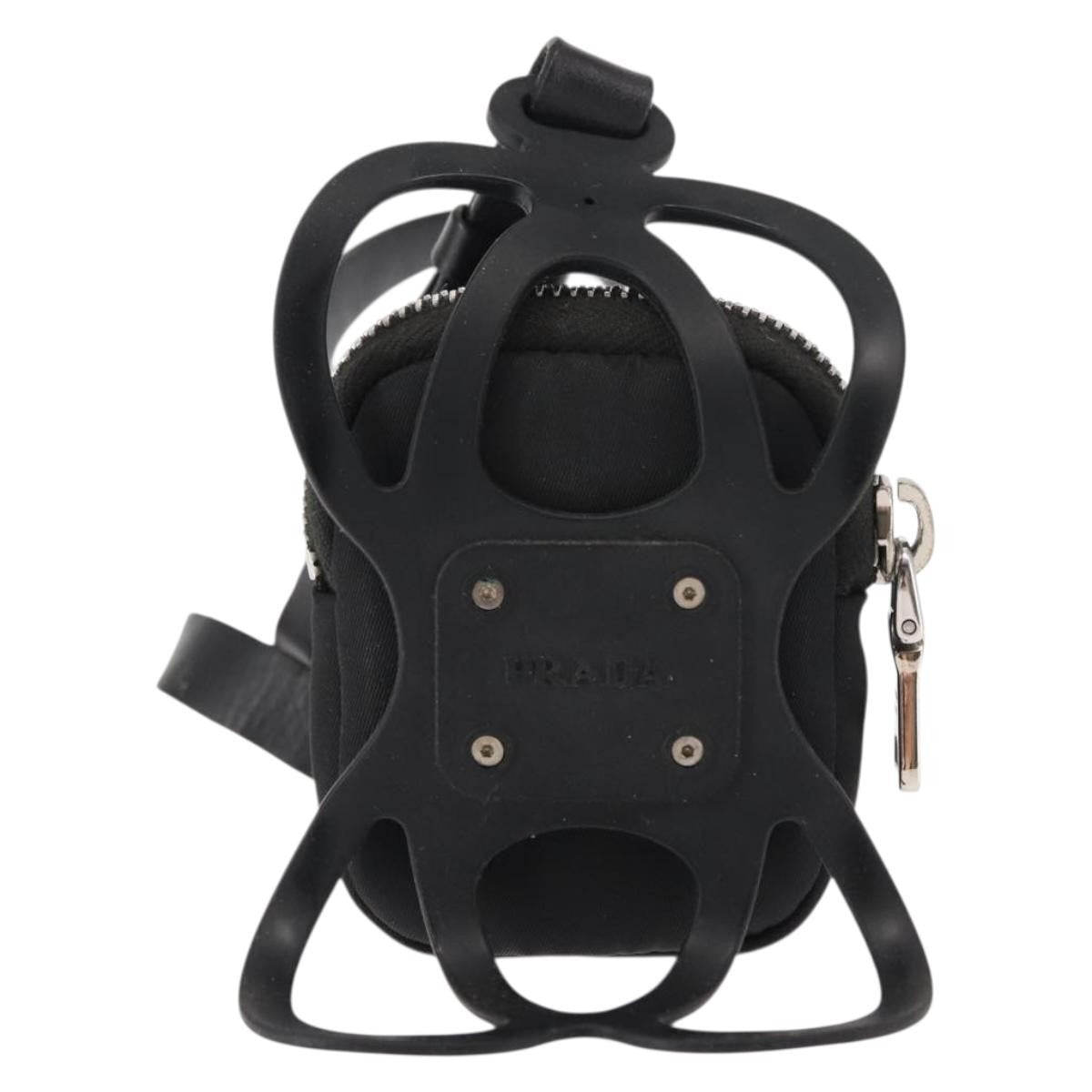 Prada Cargo Phone Holder Crossbody Bag Tessuto, BLACK, NYLON, Crossbody bag