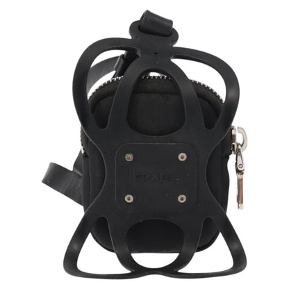 Prada Cargo Phone Holder Crossbody Bag Tessuto, BLACK, NYLON, Crossbody bag