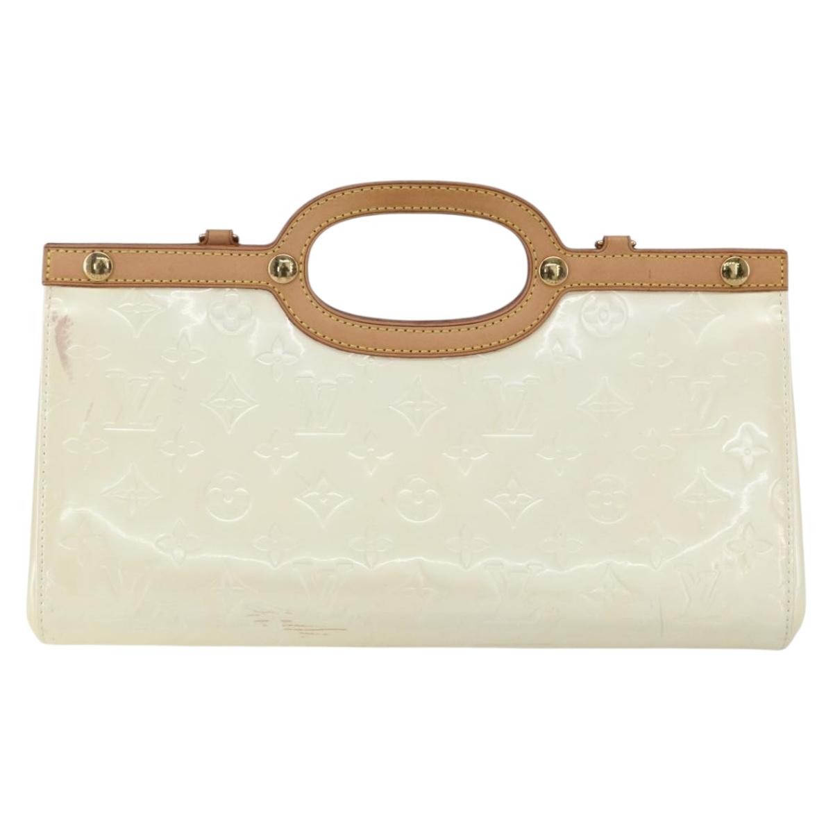 Louis Vuitton Roxbury Drive Handbag Monogram Vernis, BEIGE, PATENT_LEATHER, Handbag