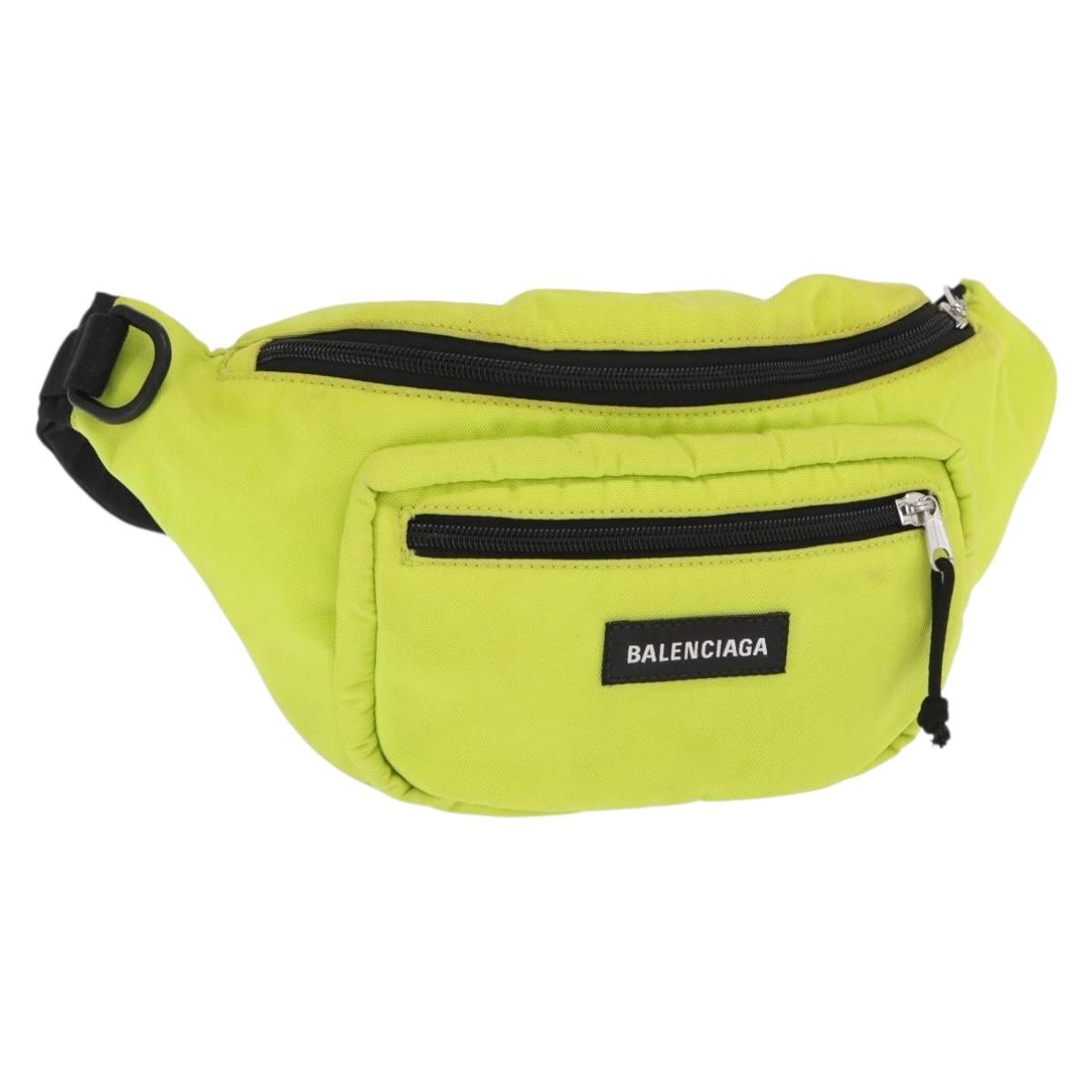 Balenciaga Explorer Belt Bag Nylon, YELLOW, NYLON, Shoulder bag