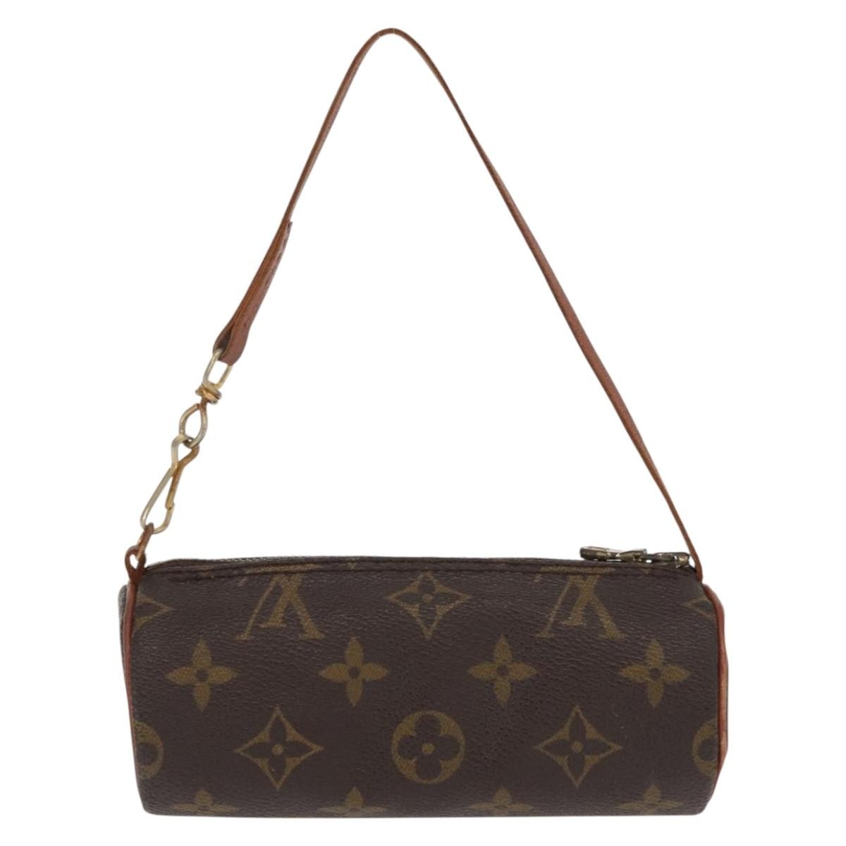 Louis Vuitton Papillon Pochette Monogram Canvas, BROWN, CANVAS, Clutche & pouche
