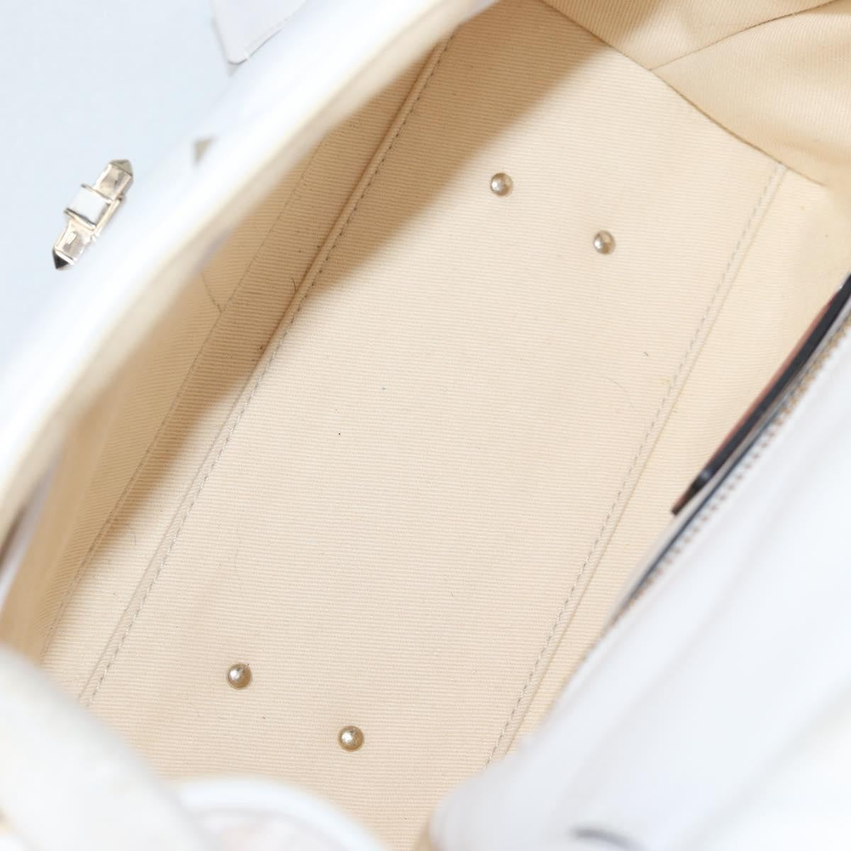 Valentino Garavani VLTN Candystud Top Handle Bag Printed Leather, WHITE, LEATHER, Handbag