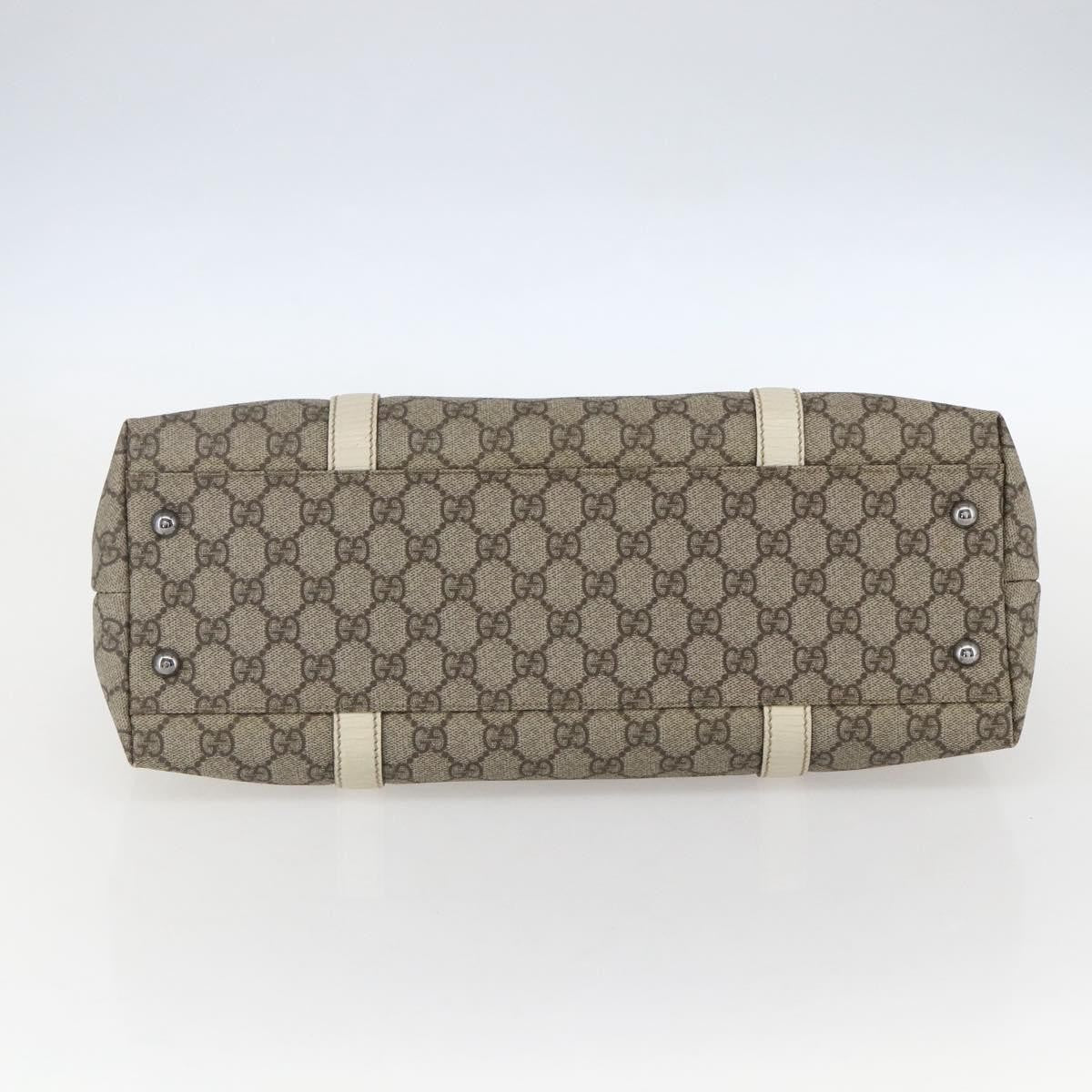 Gucci Joy Tote GG Coated Canvas with Leather, BEIGE, PVC, Tote bag