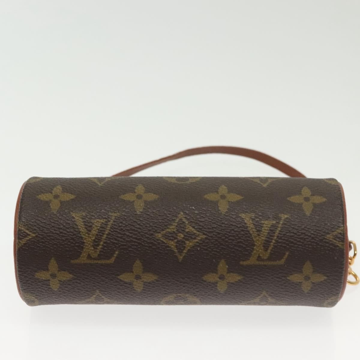 Louis Vuitton Papillon Pochette Monogram Canvas, BROWN, CANVAS, Handbag