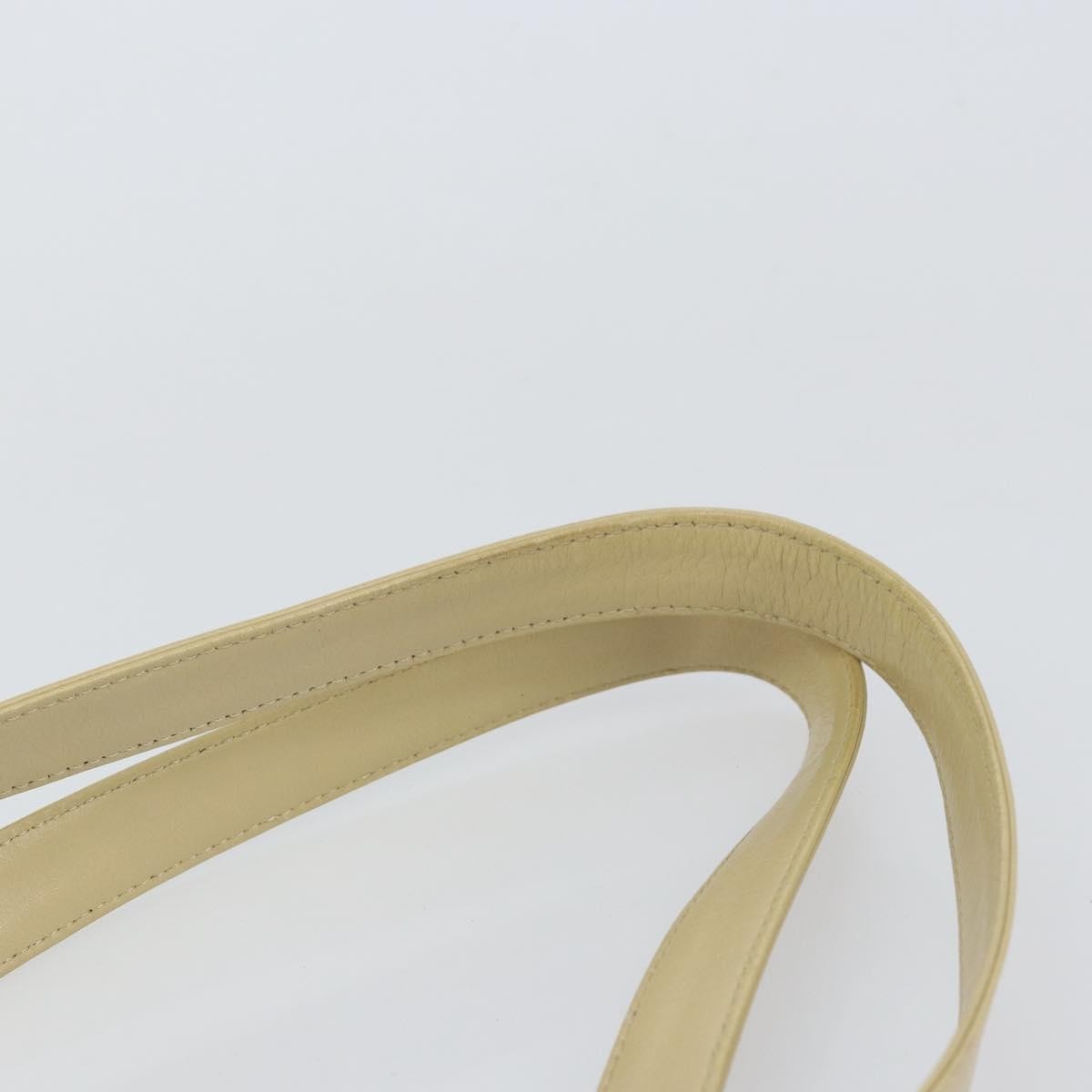 Chanel Vintage CC Logo Tote Leather, BEIGE, LEATHER, Tote bag