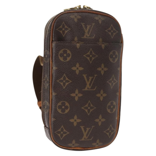 Louis Vuitton Pochette Gange Monogram Canvas, BROWN, CANVAS, Shoulder bag