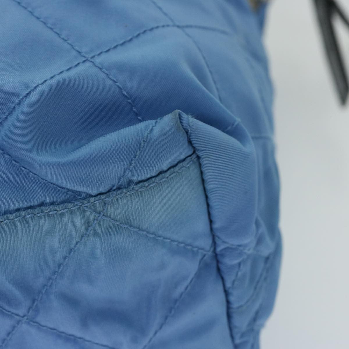 Prada Vintage Zip Tote Tessuto, BLUE, NYLON, Tote bag