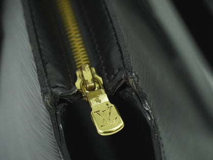 Louis Vuitton Saint Jacques Handbag Epi Leather, BLACK, LEATHER, Tote bag