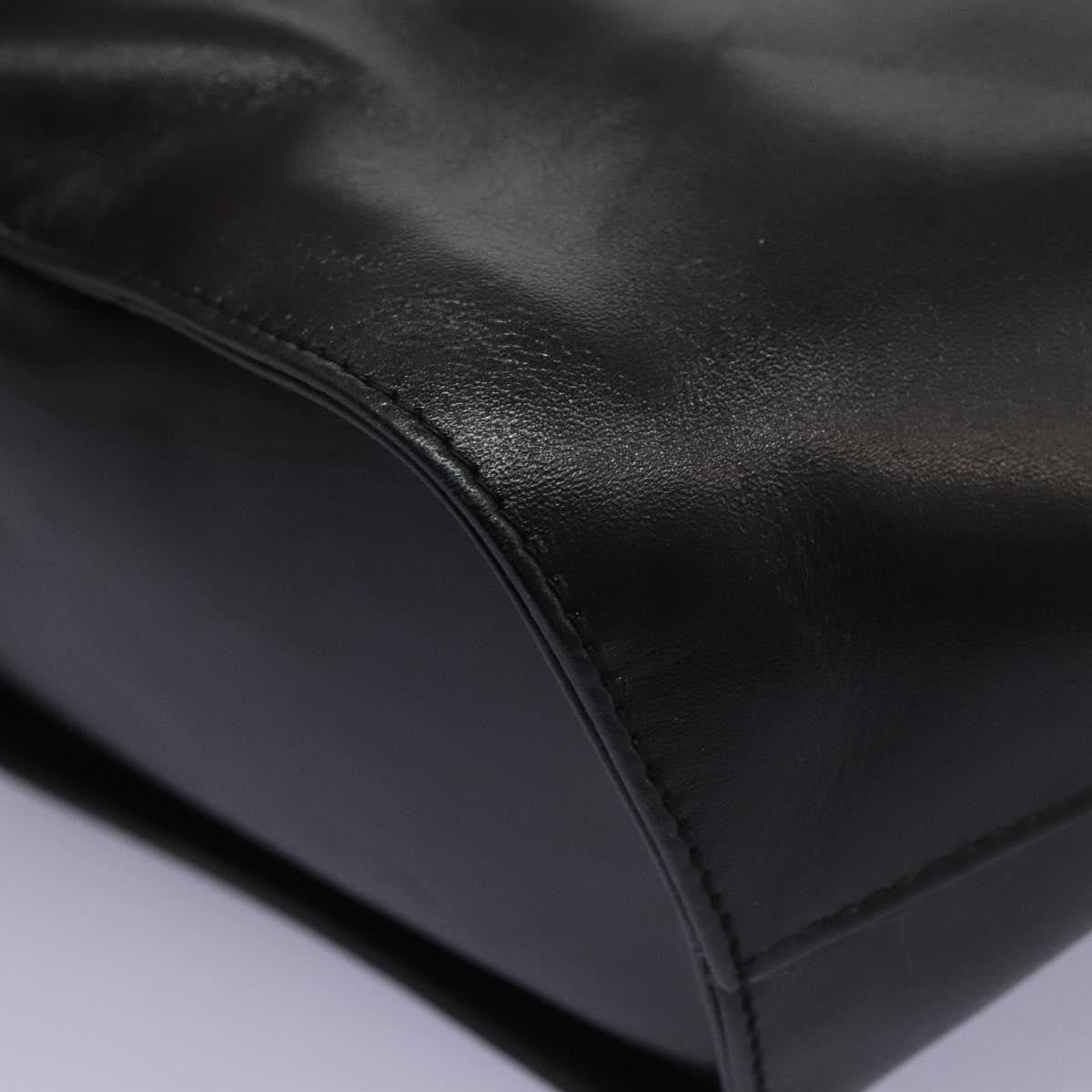 Salvatore Ferragamo Vintage Shoulder Bag Leather, BLACK, LEATHER, Shoulder bag