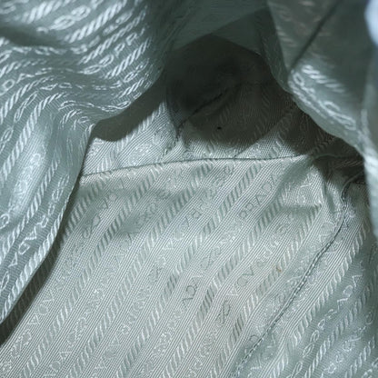 Prada Vela Double Front Pocket Backpack Tessuto with Saffiano Leather, BLUE, NYLON, Backpack