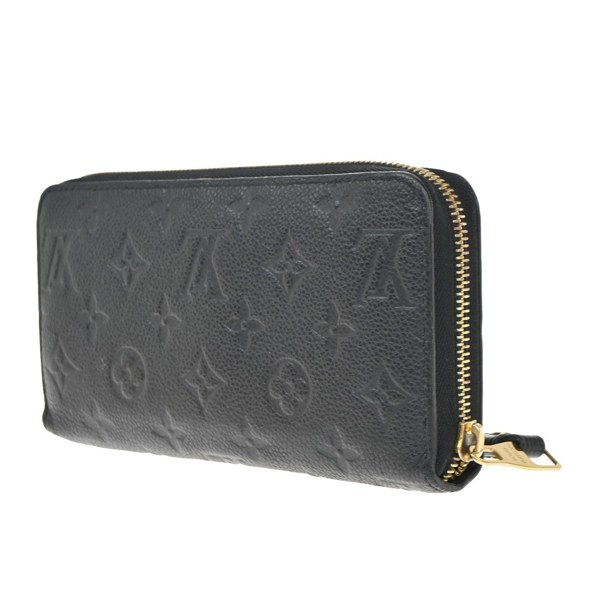 Louis Vuitton Zippy Wallet NM Leather Empreinte, BLACK, LEATHER, Wallets