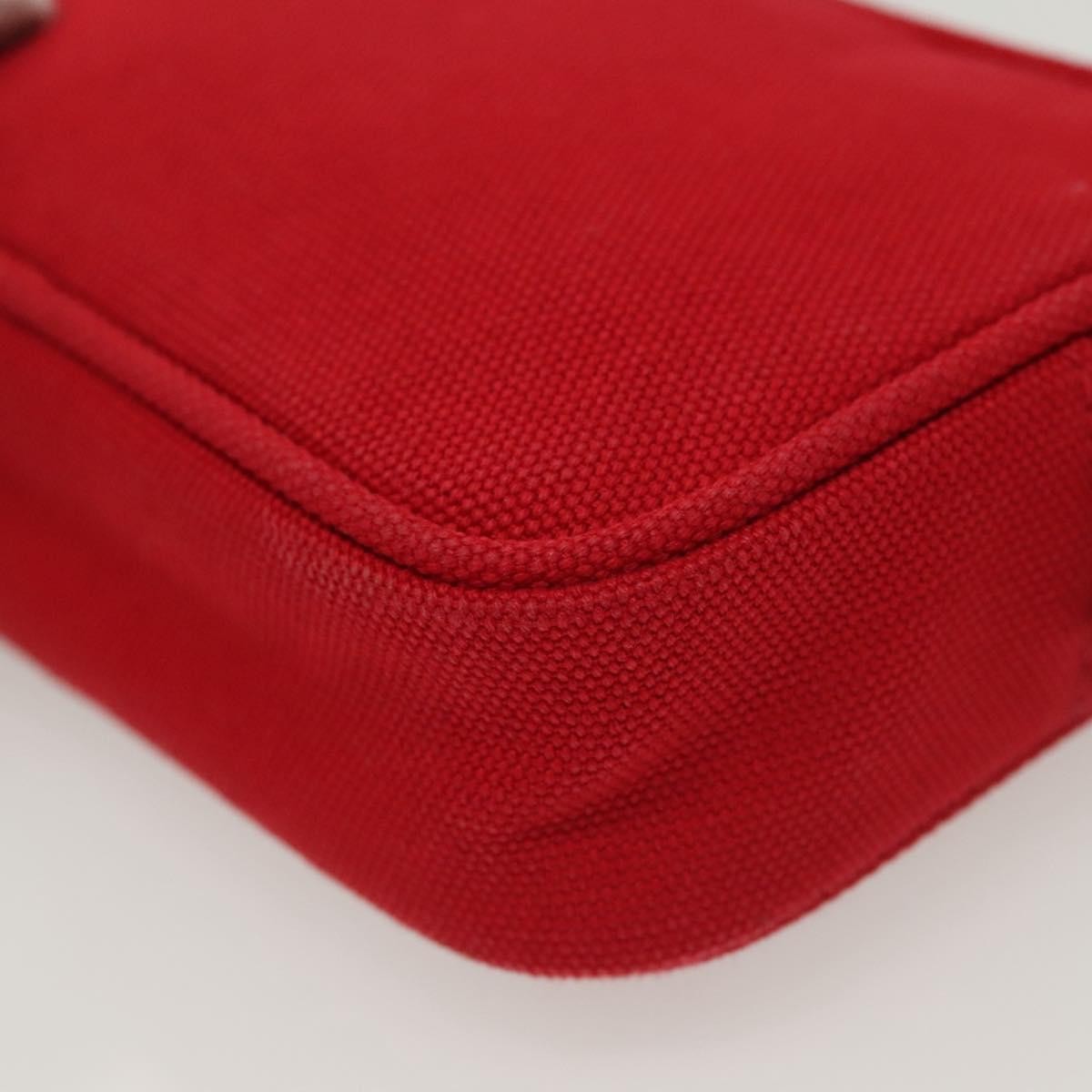 Prada Zip Around Toiletry Bag Canvas, RED, CANVAS, Clutche & pouche