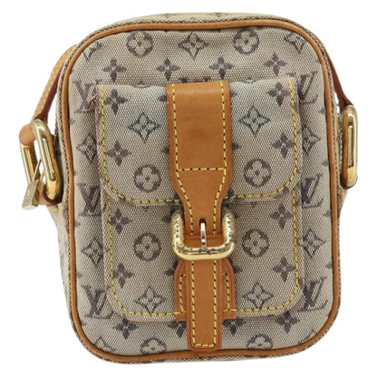 Louis Vuitton Juliette Crossbody Bag Mini Lin, BLUE, CANVAS, Shoulder bag