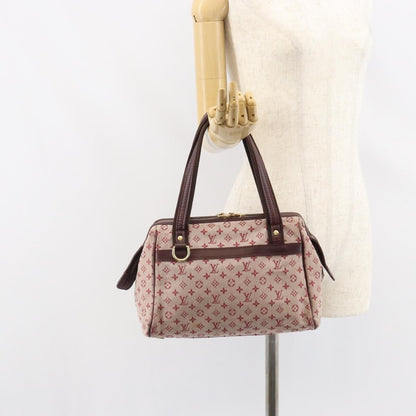 Louis Vuitton Josephine Handbag Mini Lin, RED, CANVAS, Handbag