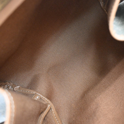 Christian Dior Vintage Honeycomb Handbag Canvas Leather, BROWN, CANVAS, Handbag