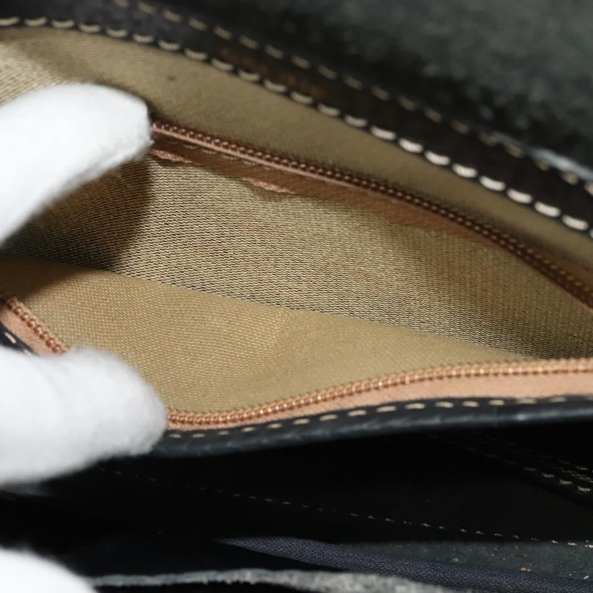 Celine Shoulder Bag Leather, BLACK, LEATHER, Shoulder bag