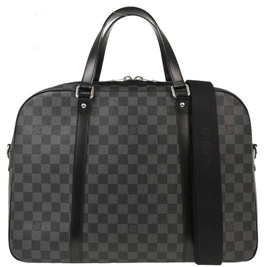 Louis Vuitton Jorn Briefcase Damier Graphite, BLACK, CANVAS, Briefcase