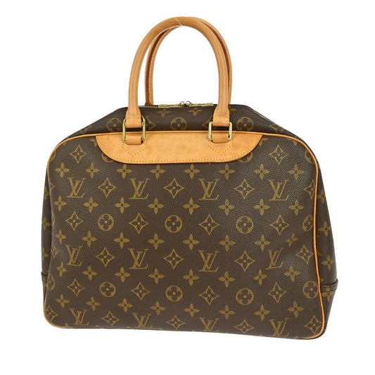 Louis Vuitton Deauville Handbag Monogram Canvas, BROWN, CANVAS, Handbag