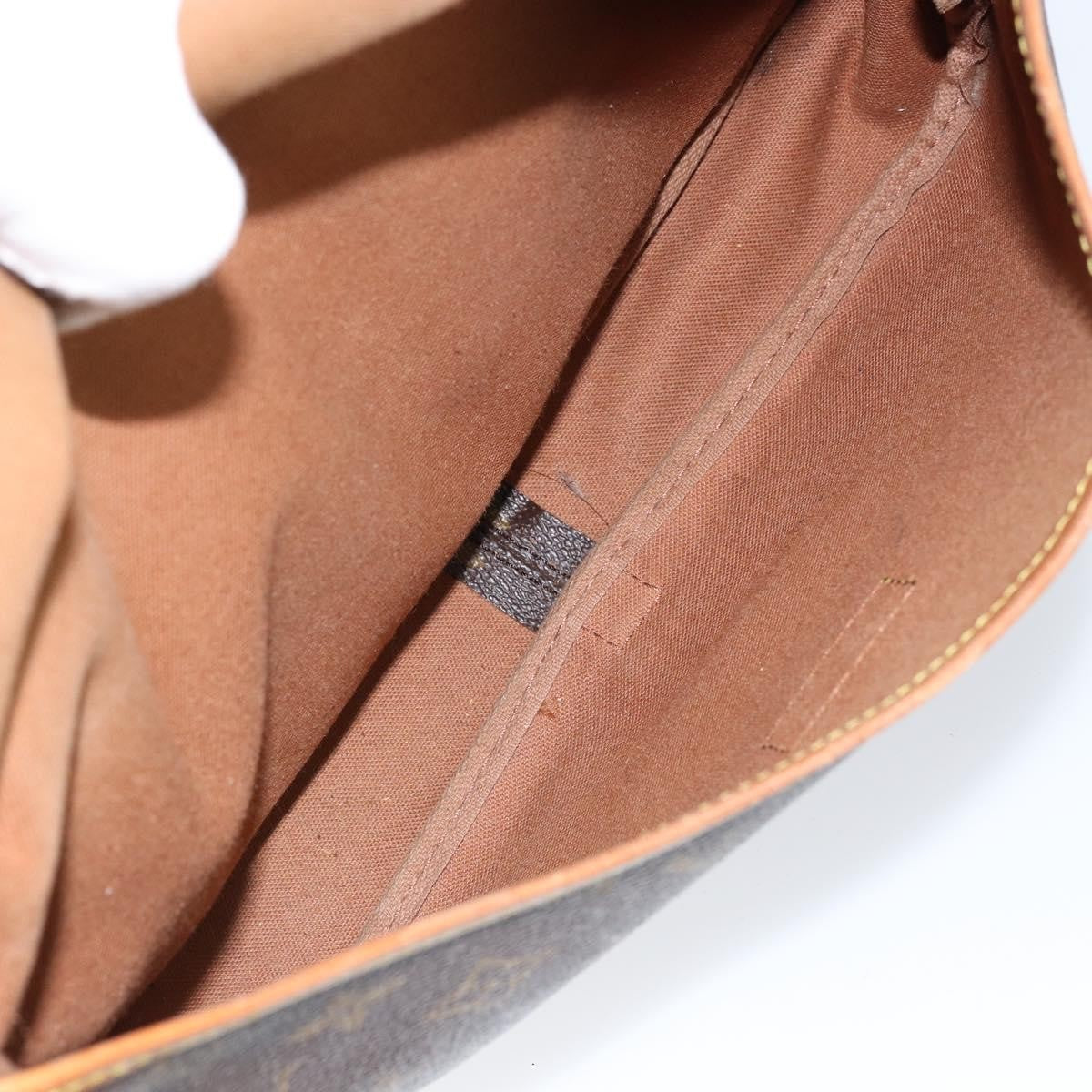 Louis Vuitton Saumur Handbag Monogram Canvas, BROWN, CANVAS, Shoulder bag