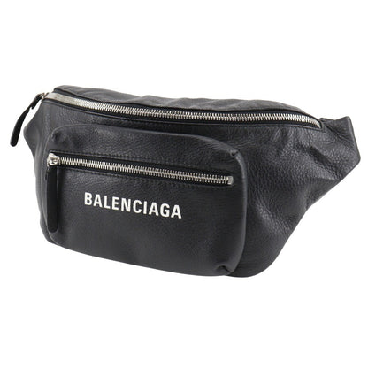 Balenciaga Everyday Waist Bag Leather, BLACK, LEATHER, Crossbody bag