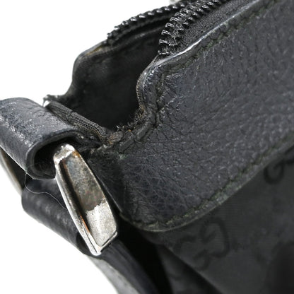 Gucci D Ring Messenger Bag GG Canvas, BLACK, CANVAS, Shoulder bag