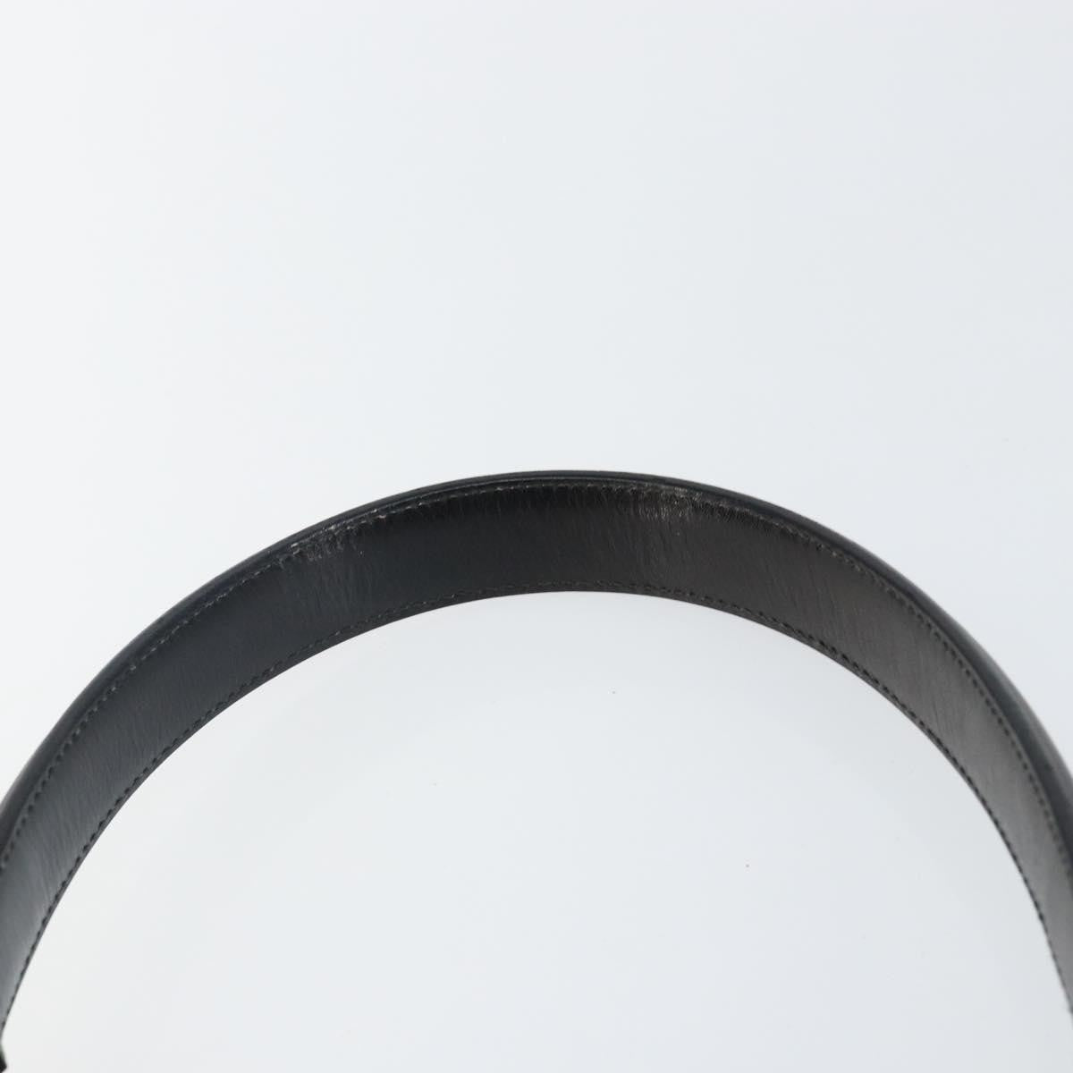 Celine Vintage Top Handle Bag Glazed Leather, BLACK, LEATHER, Handbag