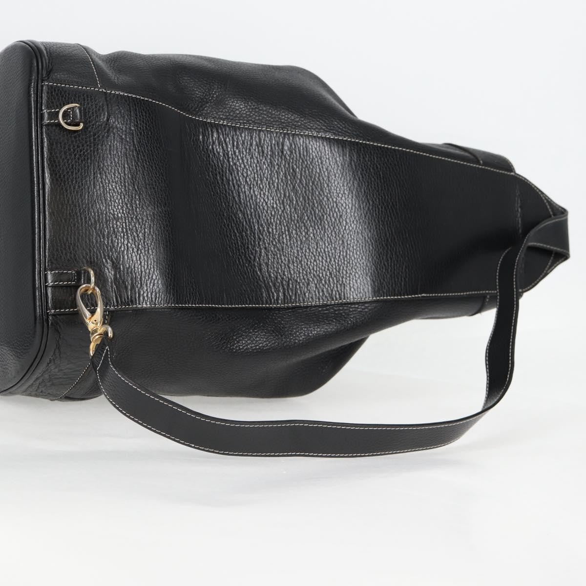 Hermes HERMES Shoulder Bag Leather, BLACK, LEATHER, Shoulder bag