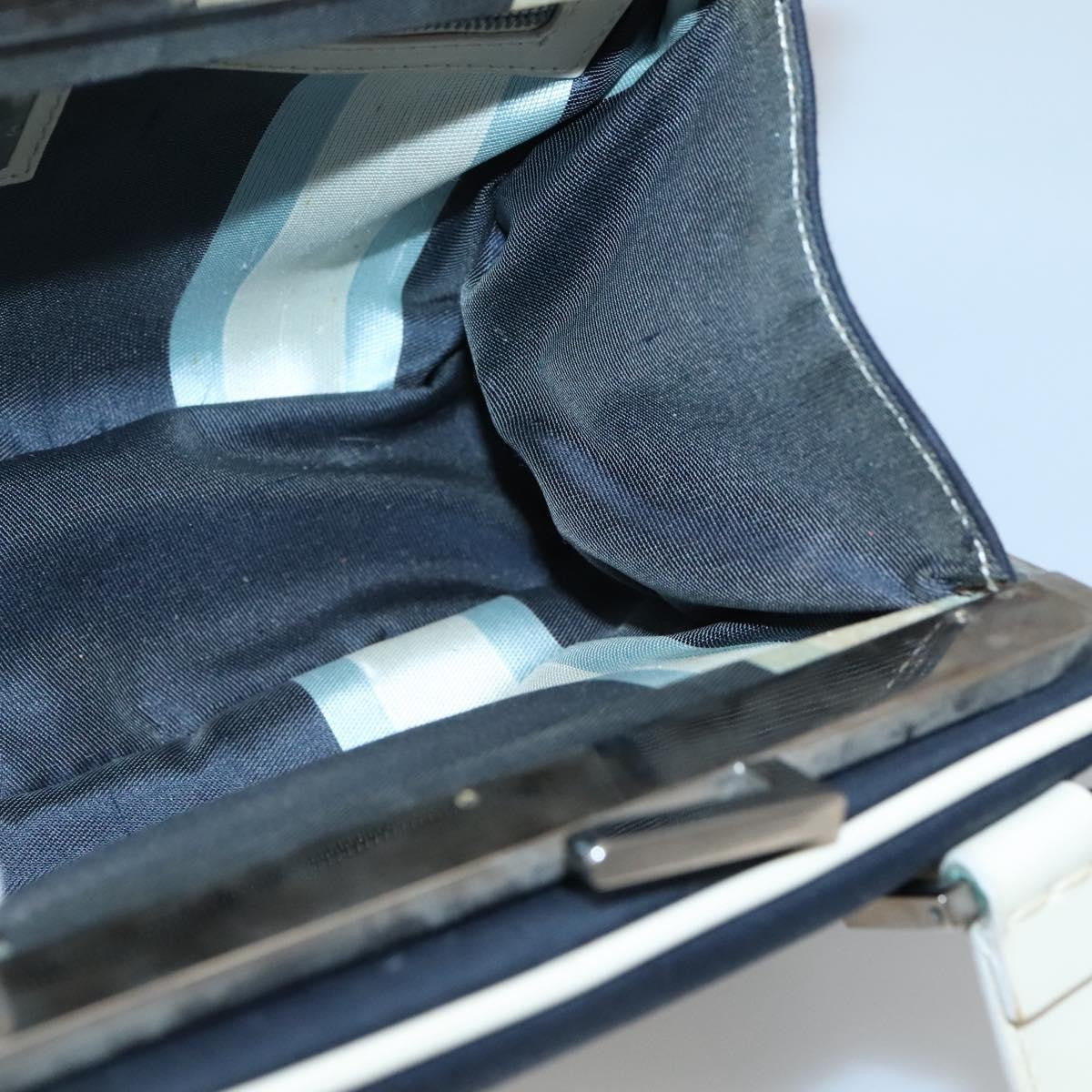 Fendi Vintage Top Handle Bag PVC, NAVY, CANVAS, Handbag