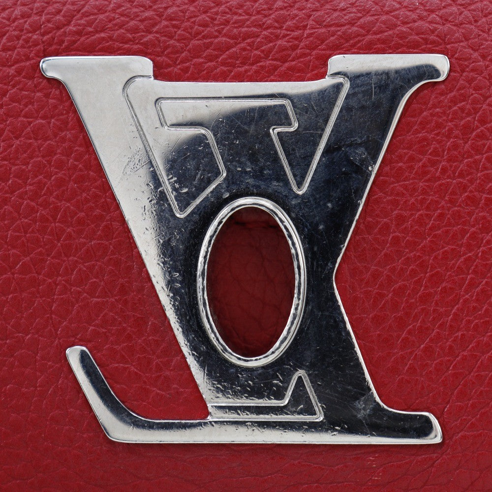 Louis Vuitton Lockme II Handbag Leather, RED, LEATHER, Shoulder bag