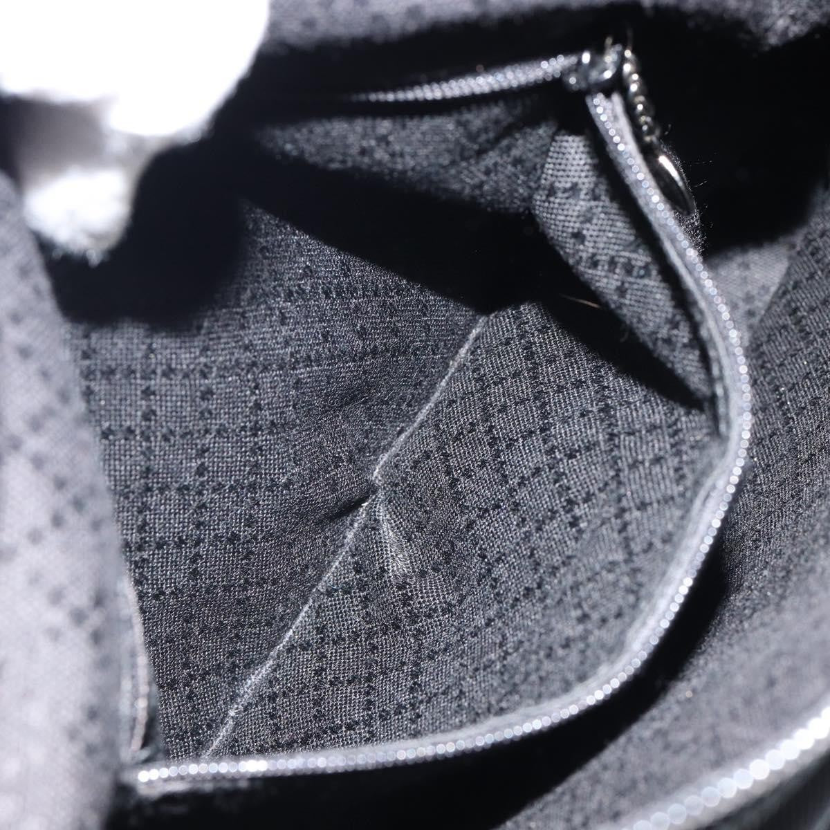 Gucci Vintage Bamboo Handle Bag Nylon, BLACK, NYLON, Handbag