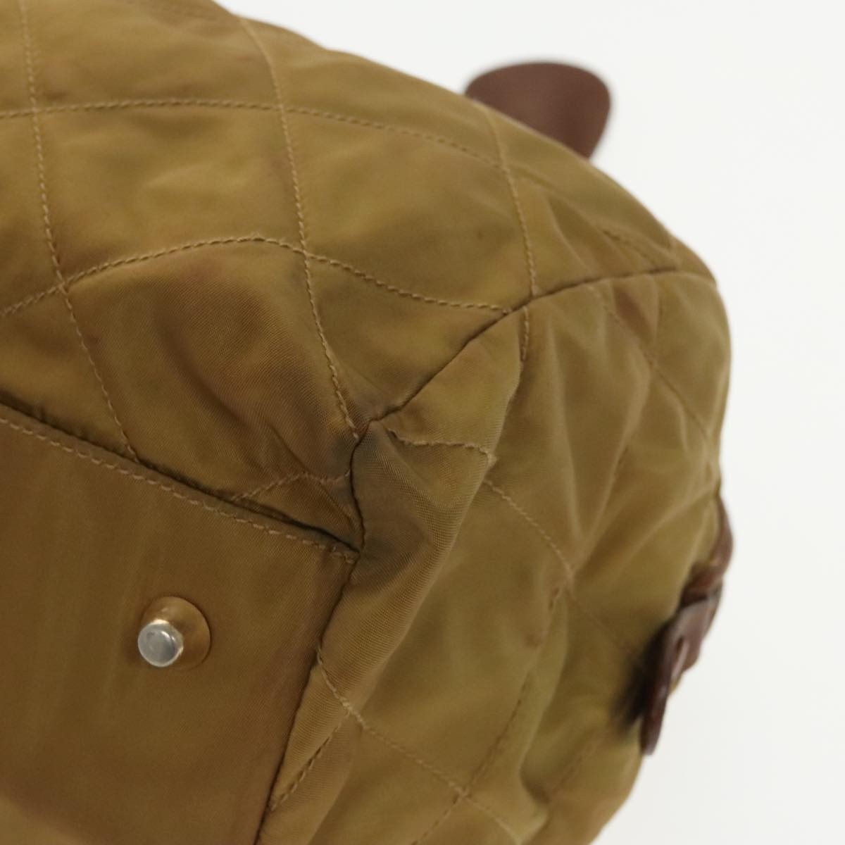 Prada Chain Shoulder Bag Tessuto, BEIGE, NYLON, Shoulder bag