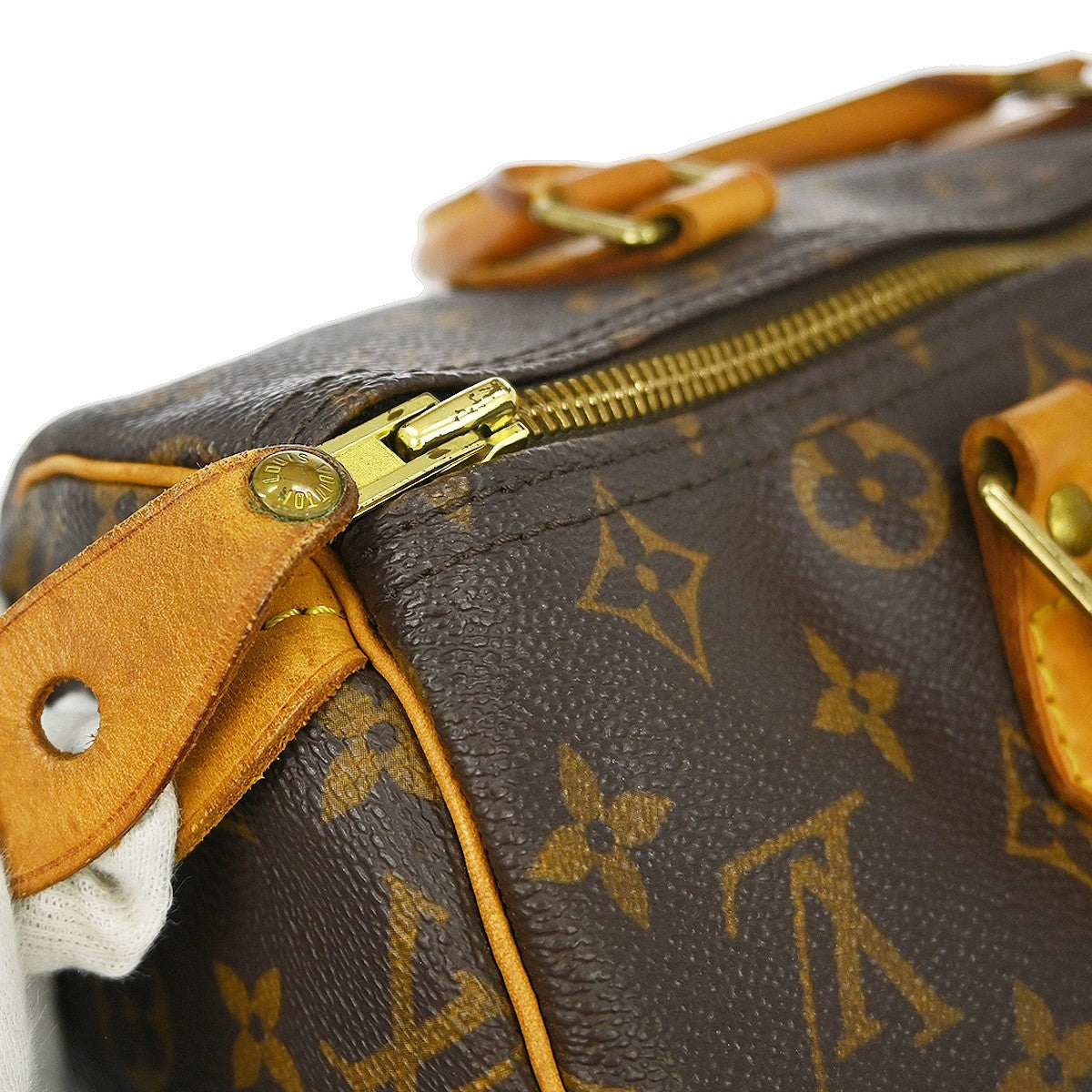 Louis Vuitton Speedy Handbag Monogram Canvas, Brown, Canvas, Handbag