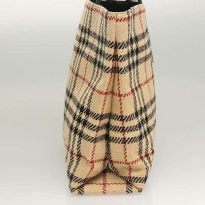 Burberry Nova Check Handbag Wool, BEIGE, WOOL, Handbag