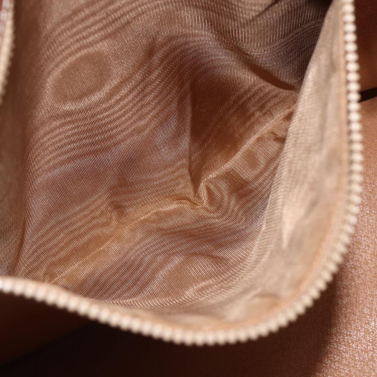 Celine Vintage Macadam Handbag Canvas and Leather, BROWN, CANVAS, Handbag