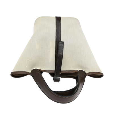 Hermes Picotin Bag Toile and Leather, BEIGE, CANVAS, Handbag