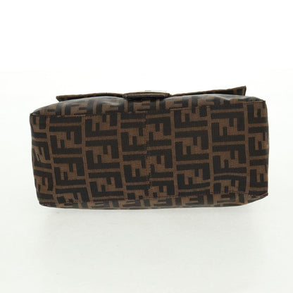 Fendi Mamma Baguette Zucca canvas, BLACK, CANVAS, Shoulder bag
